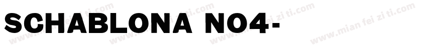 Schablona No4字体转换